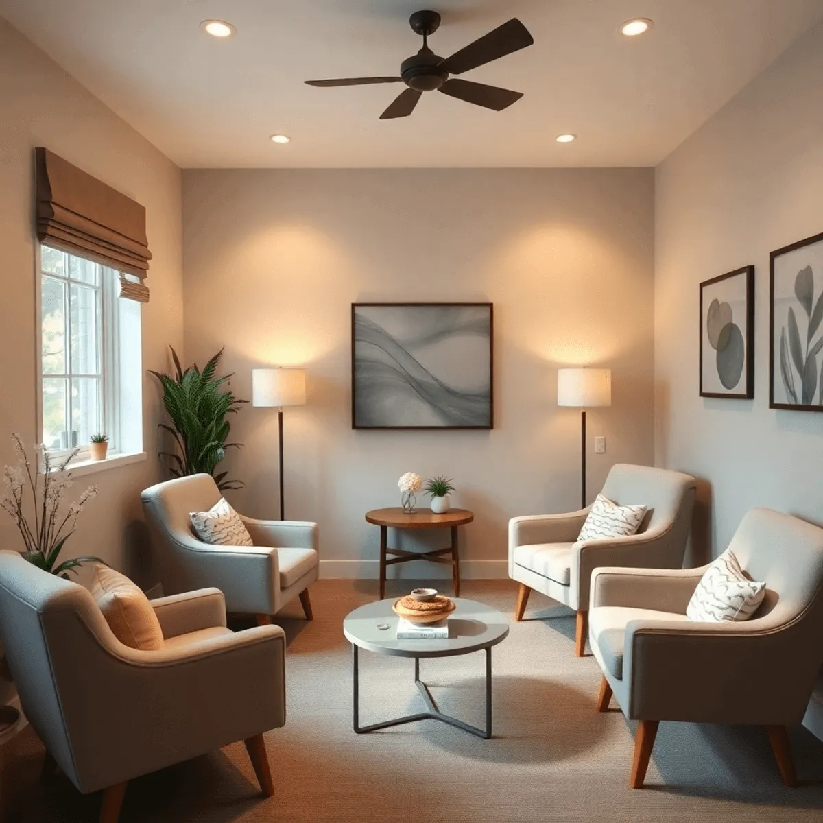 A calm counselling room