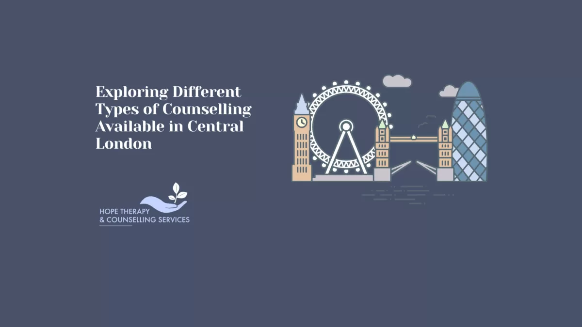 explore different types of counselling available i