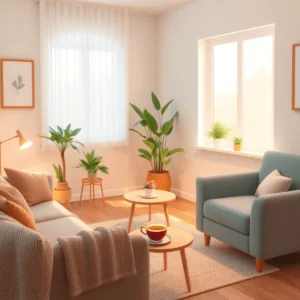 A calm, private therapy room for individual sessions at Hope Therapy London