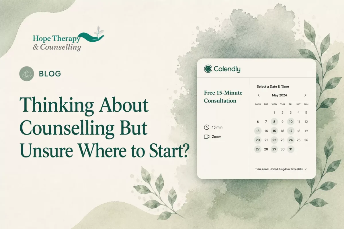 thinking about counselling but unsure where to sta