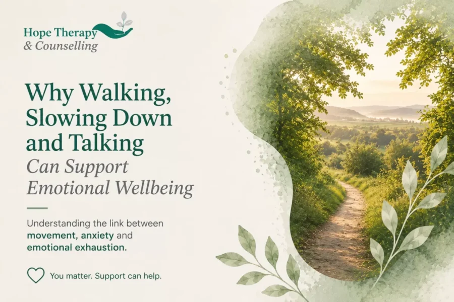 why walking slowing down and talking can support e