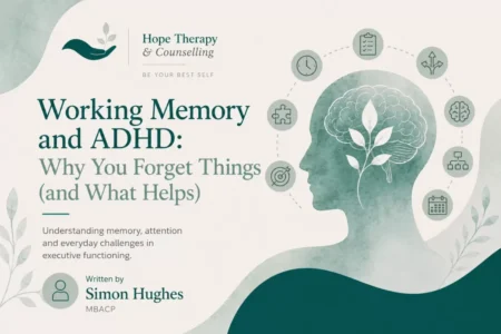 Working Memory and ADHD article by Simon Hughes for Hope Therapy & Counselling Services