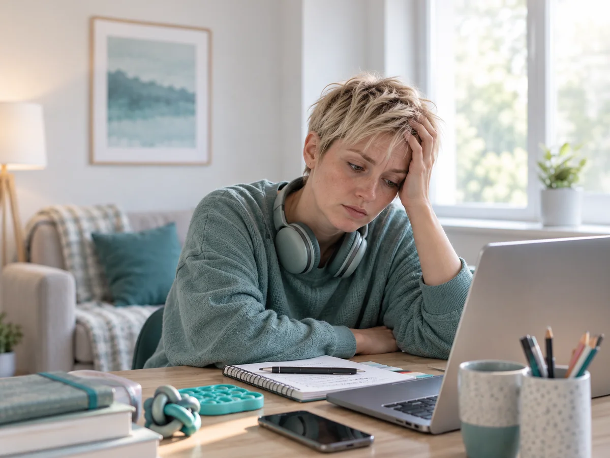 woman with autistic burnout
