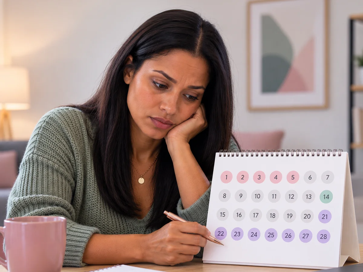 woman with pmdd cycle