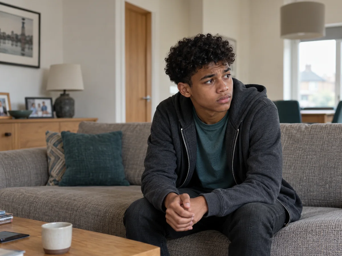 anxious teenager