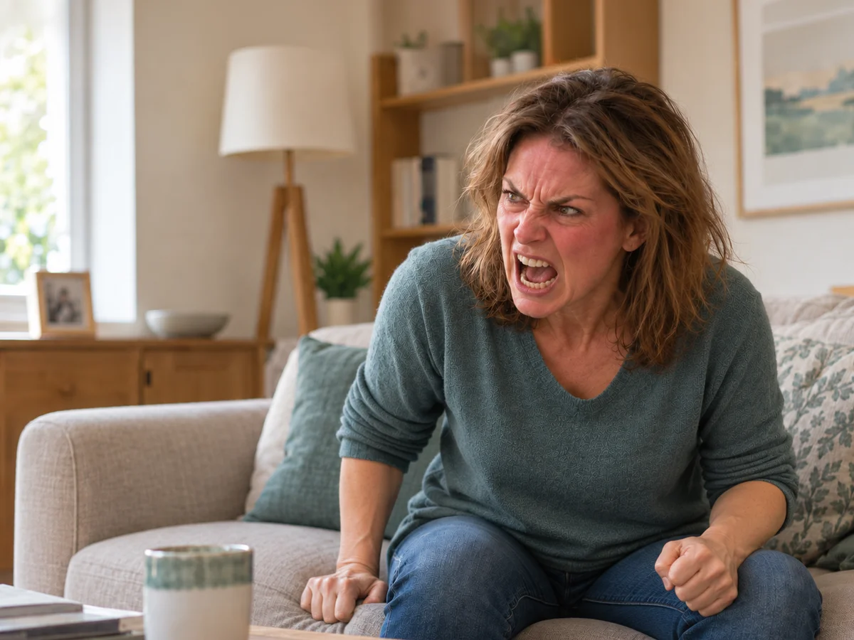 woman showing perimenopause rage